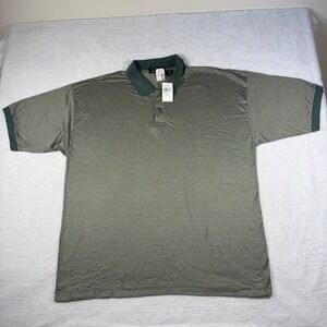 Signore Jacobson's Polo Shirt Mens XXL Green New Mercerized Cotton Made in Italy